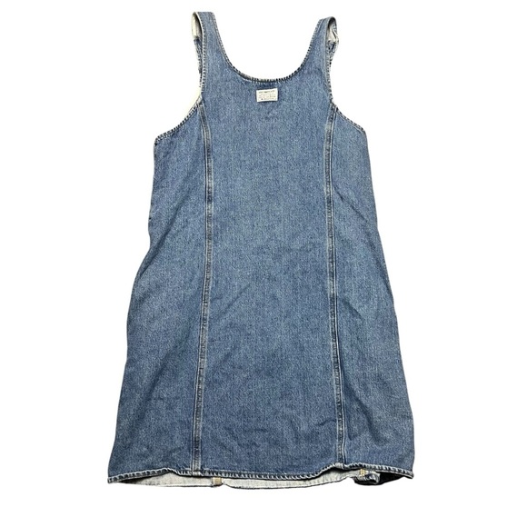 Levi's Aly Denim Jumper Jean Dress Medium Wash Size Large - Picture 3 of 7